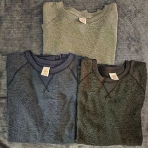 Wonder Nation Boys XL (14-16) Long Sleeve Thermal ALL 3 SHIRTS